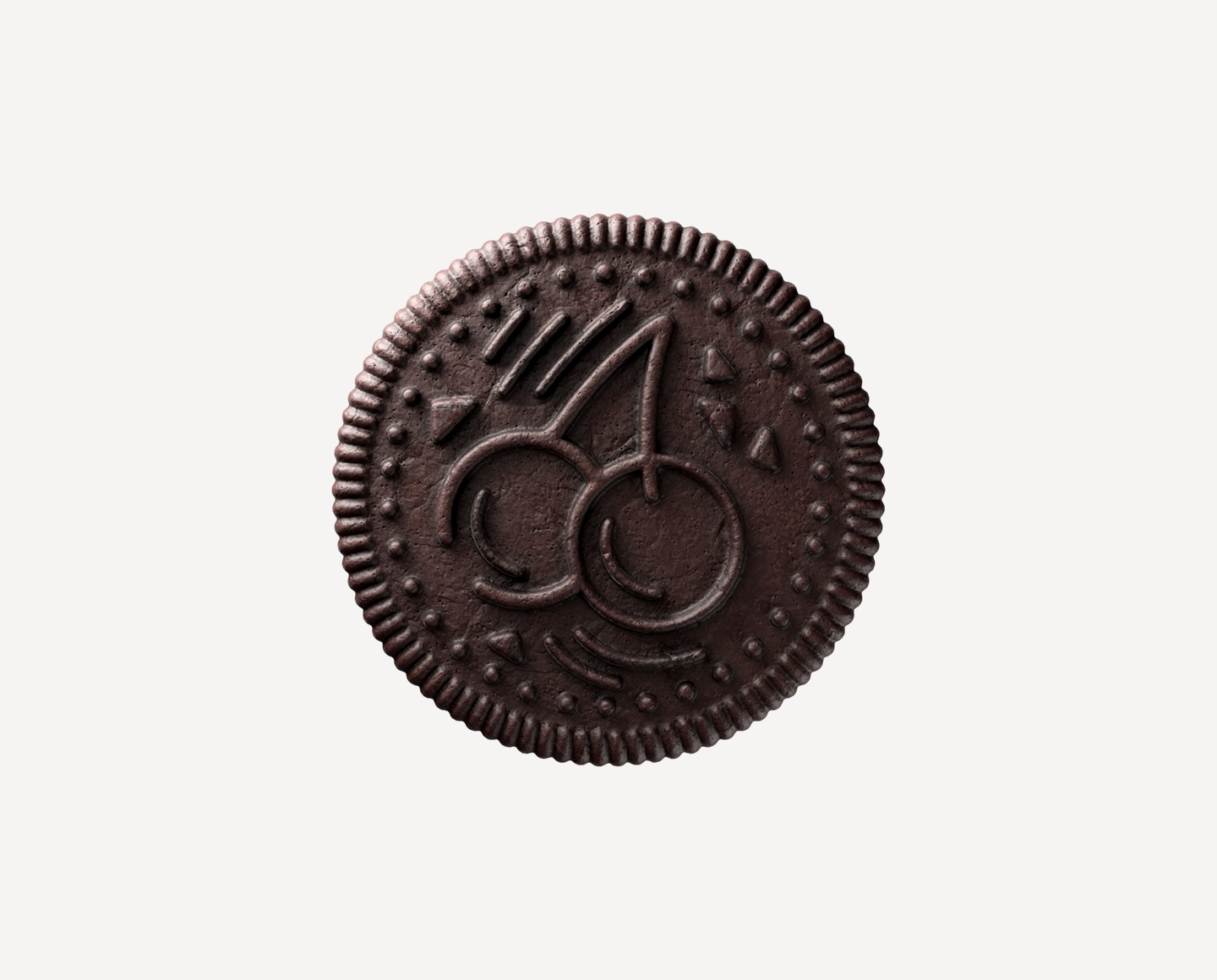 Oreo Cookie made of pacman cherry