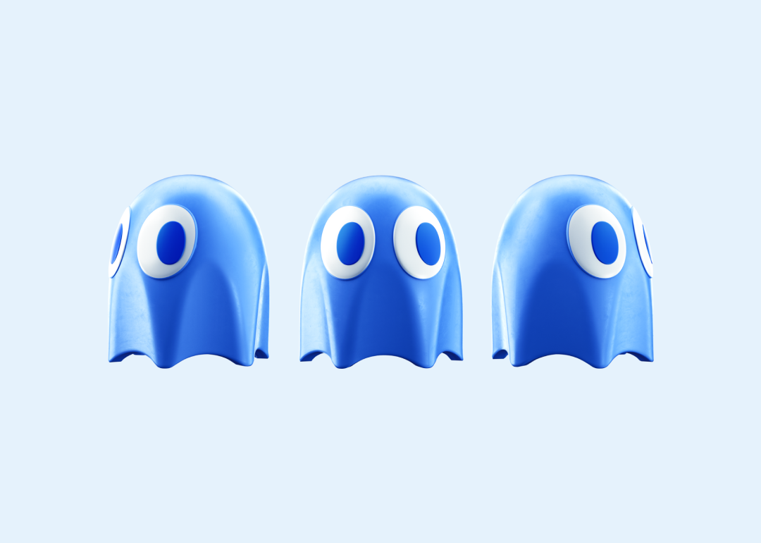 Pacman blue ghosts