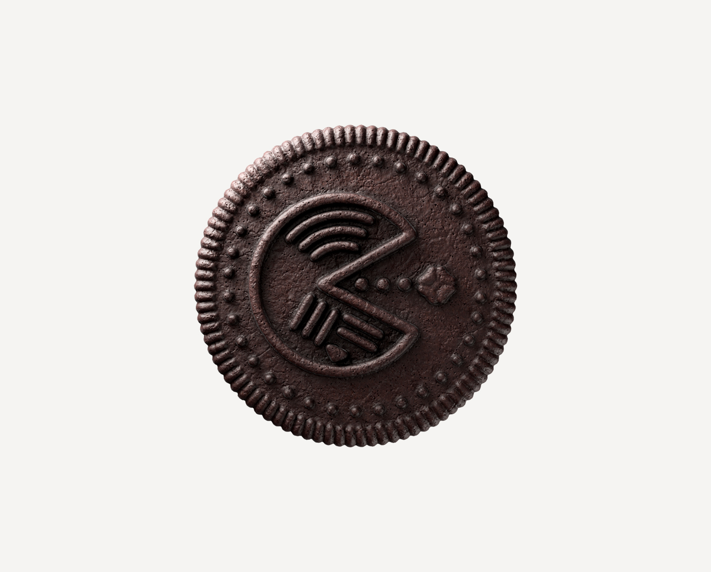 Oreo Cookie made of pacman character